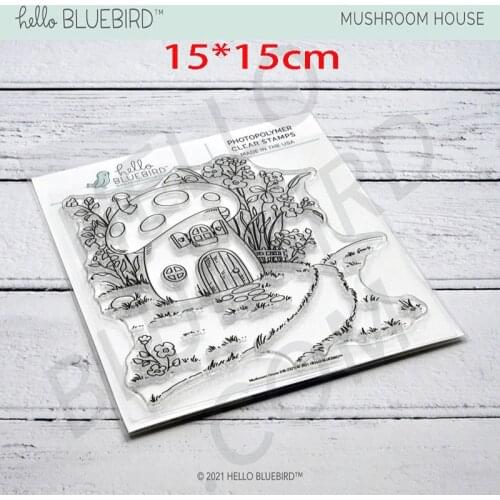 Mushroom house embossing stamps and dies new arrival 2021 stencils for decoration dies scrapbooking 3D embossing folders