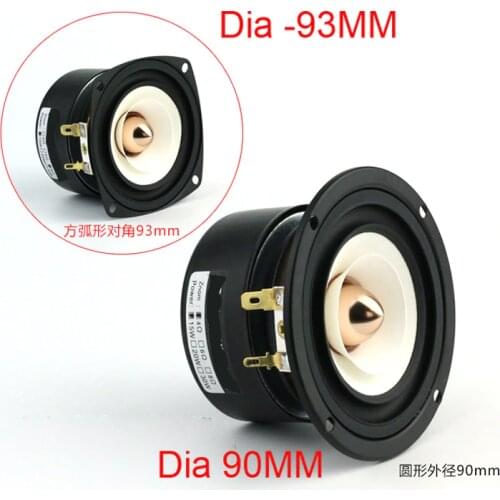 2 PCS/lot 3'' Full Range frequency Speaker 3 inch unit with tweeter Medium and bass effect DIY home theater