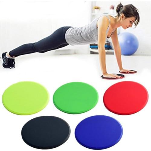 30% Hot Sale 1 Pair Yoga Exercise Sliding Discs Slider with Resistance Ring Elastic Band