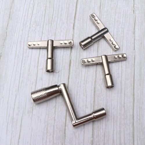 4pcs Drum Key Wrench Unloading Drum Key Fast Loading Plate Hand Drummer (3pcs T Type Keys and 1pc Z Type Key)