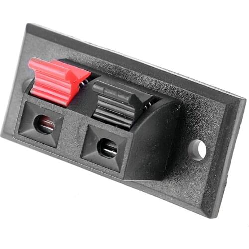 5pcs 2 Positions Push-in Jack Spring Load Audio Speaker Terminals Connector