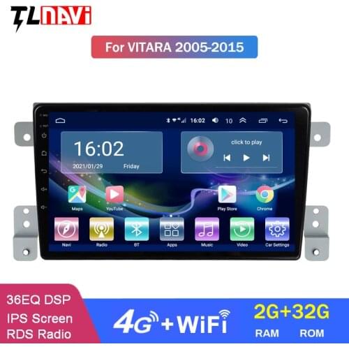 4G Lte 2G RAM 9 Inch Android 10 For Suzuki Grand Vitara 3 2005-2015 Car Radio Multimedia Video Player Navigation