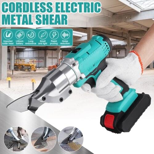 Becornce Cordless Electric Scissors Portable Steel Plate Metal Cutting Tools 1900r/min Stainless Cutter for Worx 21V battery