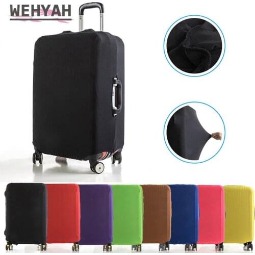Wehyah Elestic Travel Luggage Cover Suitcase Covers Travel Accessories Women Dust Cover 18''-24'' Protective Case Solid ZY132