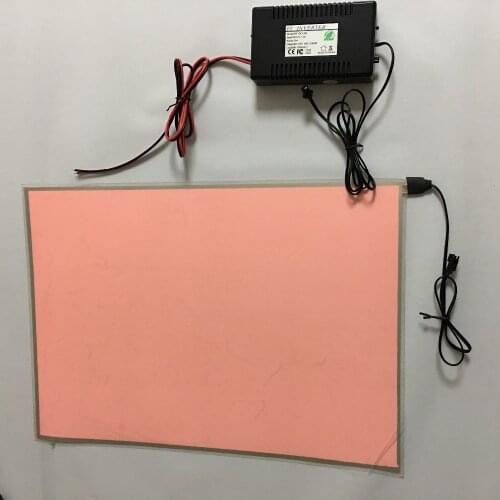 A1 A2 A3 A4 A5 electroluminescent sheet film el panel sheet super paper thin el lamp with dimmer DC12V inverter fade in out