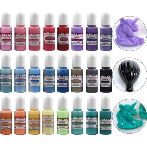 24 Color DIY Crystal Epoxy Solid Color Precision High Concentration Cream Solid Color Resin Pigment Colorant