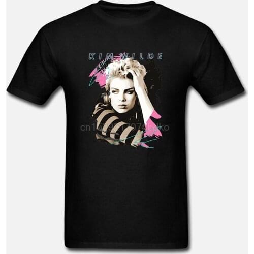 Men tshirt Kim Wilde 80s Retro Faded Vintage 1980s Pop Kids of America Unisex T Shirt Printed T-Shirt tees top