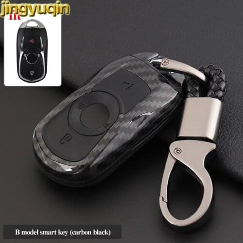 Jingyuqin Remote Car Key Carbon Fiber ABS Case For OPEL Astra Buick ENCORE ENVISION NEW LACROSSE 2 3 4 5 Button