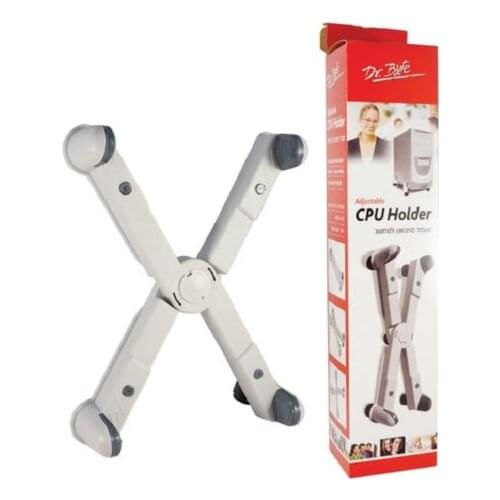 PC Computer Adjustable CPU Stand Tower Holder With Swivel Mobile Castors Wheels