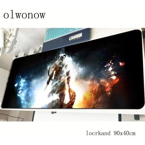 Skyrim mousepad 90x40cm Cartoon gaming mouse pad gamer mat Aestheticism game computer desk padmouse keyboard large play mats