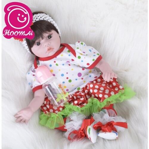 22 Inch Doll Reborn Cloth Body Babies Doll For Girls 55CM Realistic Soft Alive Reborn Baby Doll For Girls Kids Playmates