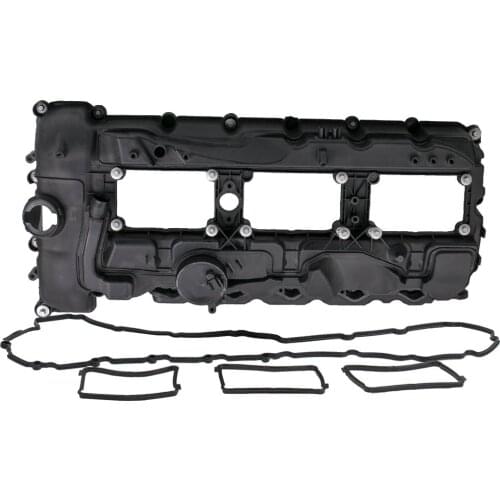 Cam Head Valve Rocker Cover for BMW X3 X5 X6 335i 535ixDrive 535iGTxDrive 10-16 Black