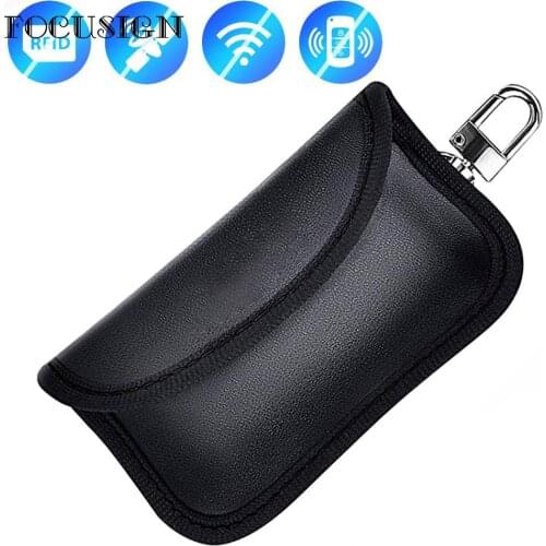 Mini Car Key RFID Signal Blocking Bag Signal Blocker Pouch Wallet Cellphone Case Waterproof For Privacy Protection Signal Bag