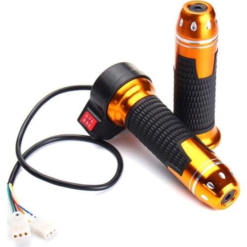 Motorcycle Grips Hand Rotating Speed Grip Handlebar Rubber Pedal Biker Scooter Handlebar Grips Modified Handlebar Forward