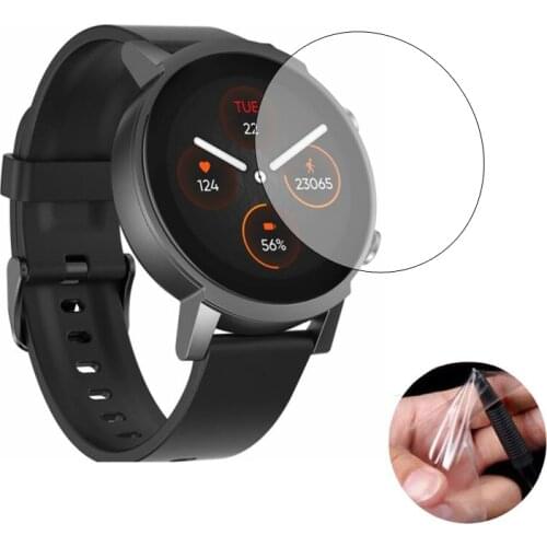 5pcs Soft TPU Clear Protective Film Smartwatch Guard For Ticwatch E3 Sport Smart Watch Screen Protector Cover Protection