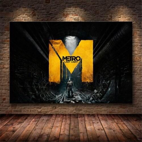Metro Exodus Game Poster Artwork Canvas Painting Wall Art Nordic Decoration Home Modern Poster For Living Room Print Pictures