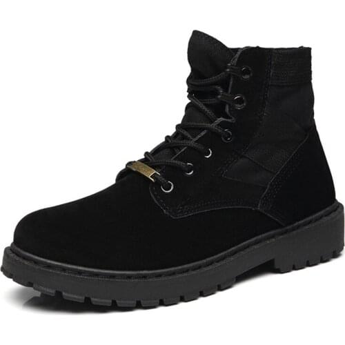 New Autumn Winter Military Boots Outdoor Male Hiking Boots Men Desert Combat Ankle Boots Zapato Tenis De Seguridad Mujer
