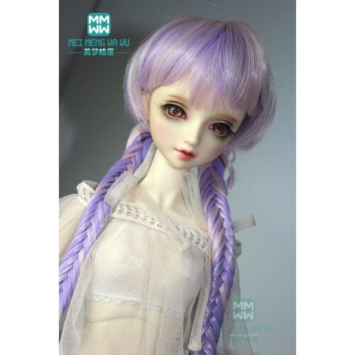 Updated BJD Doll Wigs 4 color double tail 1/3 1/4 1/6