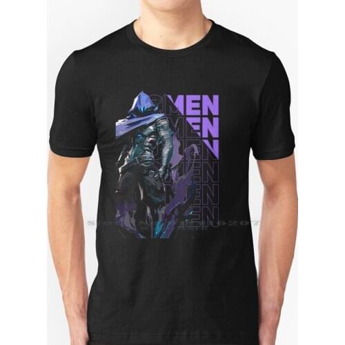 Omen Valorant T Shirt 100% Pure Cotton Valorant Omen Riot Agent Games League Riot Games Csgo