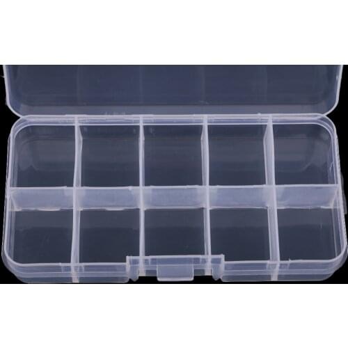 Clear Plastic Storage Box Case For Hobby/Craft/Sewing /DIY 127 X 66 X 21mm