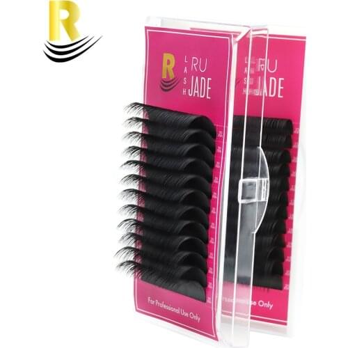 6mm-20mm Length Lashes Eyelashes for Extensions False Eyelashes Matte Black Individual Eyelash Extensions Russian Silk Lashes