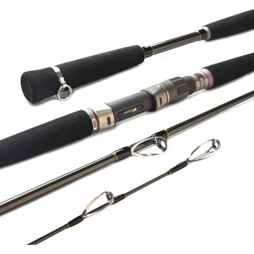 TOMA 1.65M 1.8M Inshore Boat Fishing Rod Lure Weight 50-200g MH Saltwater Fast Action Spinning Jigging Fishing Rod Carbon Fiber