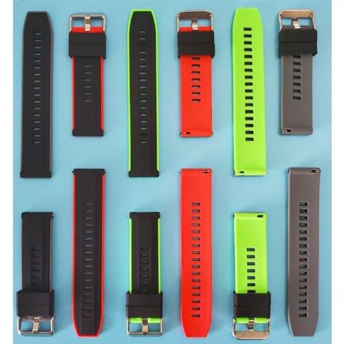 Silicone Wristband Strap for HUAWEI watch GT 2 46mm /GT Active 46mm For HONOR Magic strap Bracelet GT2 Smartwatch Watchband 22mm