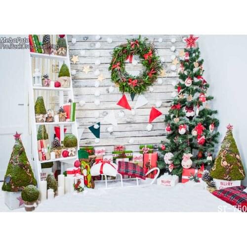 Thin Vinyl photography cloth Computer Printed Children Photography backdrops Christmas Theme Background for Photo studio ST-750