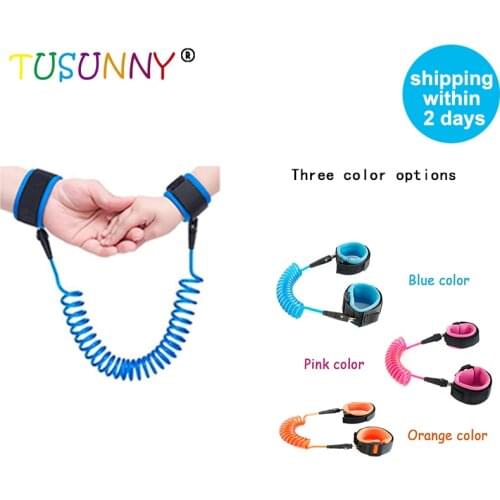 TUSUNNY child wrist leash Toddler Baby Adjustable Kids Safety Harness Children Band Anti Lost Link Traction Rope child safety