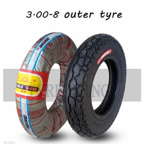 Thickening 3.00-8 / 300-8 Tire & Inner Tube 4PR Tyre Fits Gas and Electric Scooters Warehouse Vehicles Mini Motorcycle Parts