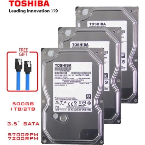 TOSHIBA 4TB 2TB 1TB 500GB Internal Hard Drive Disk Harddisk HDD HD SATA III 3.5" 5400RPM 7200 RPM 32M Cache for Desktop Computer