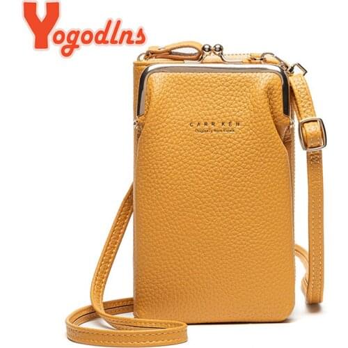 Yogodlns Fashion Small Crossbody Bags Women Mini PU Leather Shoulder Messenger Bag Girls Flap Handbag Phone Purse Zipper Bolso