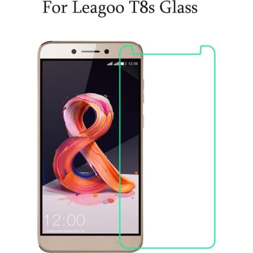 For Leagoo T8s Glass 0.26mm 9H 2.5D Tempered Glass Leagoo T8s 5.5 Inch Screen Protector Transparent HD Protective Glass