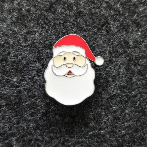 Picture of Santa Claus Pins and Brooches for Fashion Lapel Pin Backpack Bags Badge Kids Gifts