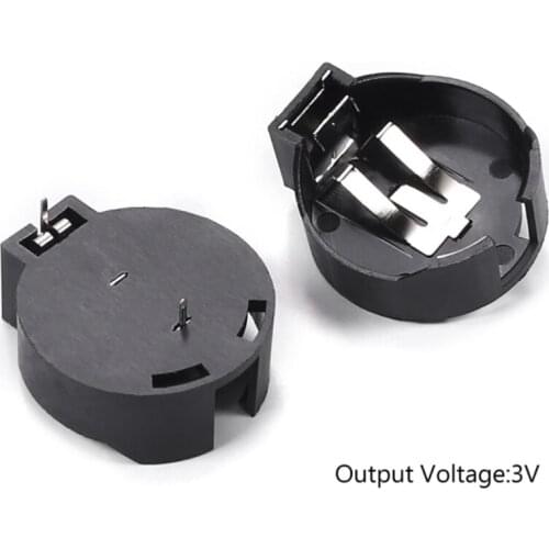 10Pcs CR2477 Horizontal Coin Button Battery Accessories Holder Black Container Case