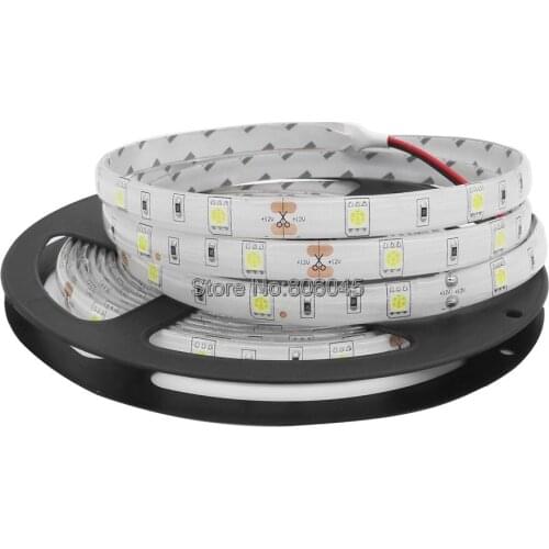 5m 12V DC SMD 5050 LED Strip Light 30LED/M 150LEDs IP20 IP65 Waterproof Ribbon White Warm White 5050 RGB Flexible LED Stripe