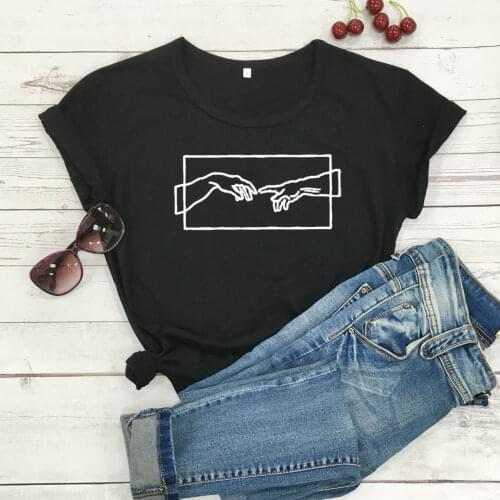 Adams Hand hand of God Hipster Christian t shirt women fashion unisex tumblr pure cotton tees religion angel tees graphic tops