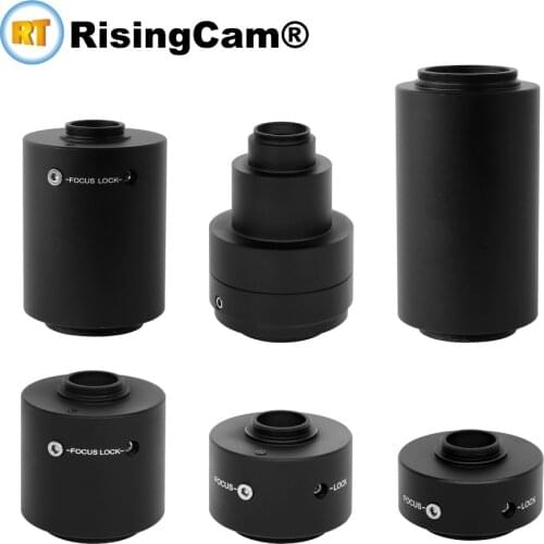 Microscope C mount adapter 0.35x 0.5x 0.63x 0.8x 1x 1.2x 1.5x camera adapter compatible for Olympus Microscope