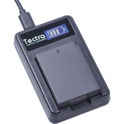 Tectra 1Pc LP-E10 LPE10 LP E10 Battery + LCD USB Charger for Canon EOS Rebel T3 T5 T6 Kiss X50 Kiss X70 EOS 1100D EOS 1200D