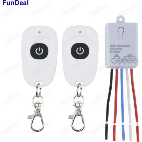 433MHz DC12V 1CH Smart Electronic Lock Wireless Remote Control Invisible Keyless Entry Smart Door Lock Led Light Diy Control Kit