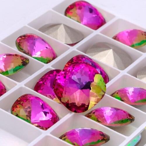 Cushion fancy stone Rhinestones k9 Crystal glass Pointback Strass gemstones crystal decoration for clothing Accessories