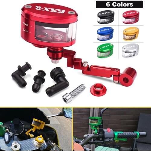 For Suzuki Gsxr 600 GSX-R 750 GSXR600 GSX R 1000 CNC Aluminum Motorcycle Front Brake Fluid Reservoir Clutch Tank Oil Fluid Cup