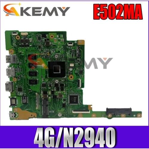 E402MA MAIN_BD._4G/N2940/AS EDP 90NL0030-R00030 N2940 CPU 4GB RAM For ASUS E402MA E502MA Laptop motherboard 100% Tested