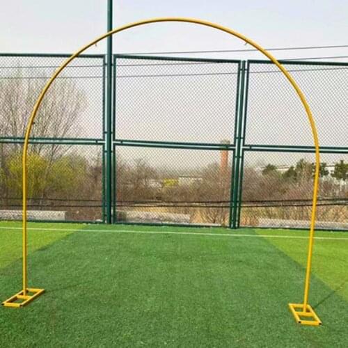 Round wedding arch background wrought iron shelf decoration props DIY arched party background shelf flower with frame