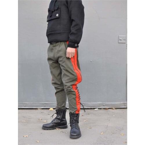 Mens 18th century colonial breeches-mid-weight chinos with brass buttons, produced to order YUTU&MM1201