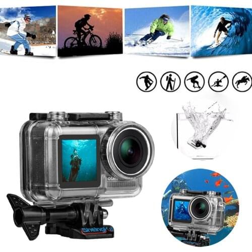 New Sports Camera Waterproof Housing Case Shell Diving 45M For DJI Osmo Action Outdoor Travel Action Camera Equipment #615