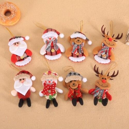 New Christmas Decorations Creative New Christmas Tree Decoration Pendant Mini Doll Three-dimensional Doll Window Home Decor