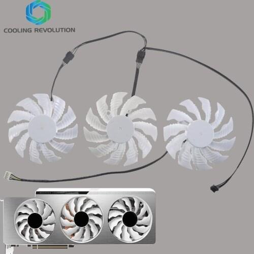 New for GIGABYTE GeForce RTX 3080 Ti RTX 3090 Vision OC 3X GV-N308TVISION GV-N3090VISION GPU Graphics Card Cooling Fan
