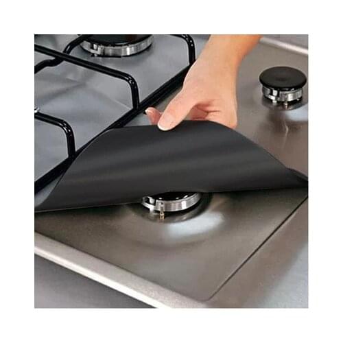 Stove Cover 4 Pack 27*27cm Stove Top Burner Covers Kitchen Reusable Cuttable Liner Heat Resistant Protector Cookware Part