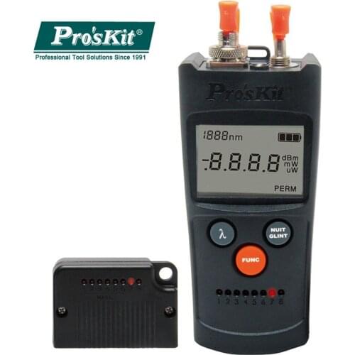 ProsKit MT-7602-C Multi-Function Optical Fiber Power Meter 4 In 1 Cable Tester Optical Power Meter Fault Detector Cable Tester